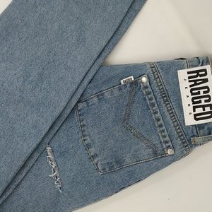 Slim Straight Leg Blue Jeans